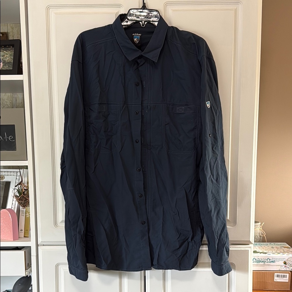 Kuhl Dark Gray Button-Up Shirt